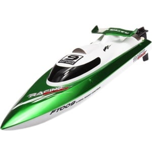 iUni FT009 Top-Speed Racing Flipped RC Boat, Green