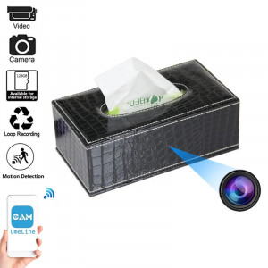 iUni IP73 Шпионска камера в поддръжка на салфетки, Wi-Fi, Full HD, сензор за движение - Img 7