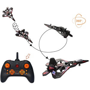 iUni LC222-A Op afstand bestuurbare vliegtuig, Thunder Jet X, 360°-acrobatiek, gyroscoop, schokbestendig, led-verlichting - Img 4