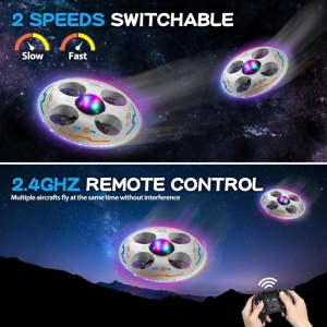 iUni S100-drone, led-verlichting, 360°-acrobatiek, schokbestendig, gyroscoop, 2,4 GHz-afstandsbediening - Img 4
