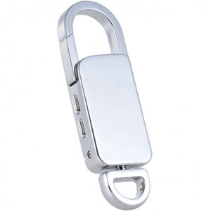 iUni SpyMic BR11 Plus Keyring, Spy Recorder, 8 GB Internal Memory, MP3 Player, Silver - Img 6