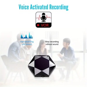 iUni V08 mini-spionagerecorder-hanger, 8 GB, spraakgestuurd, mp3-speler - Img 7