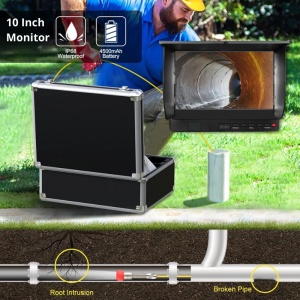 Rioolinspectie-endoscoop, 40 meter, iUni ICT6, 10-inch display - Img 2