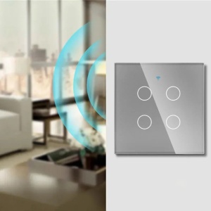 Slimme aanraakschakelaar, wifi, beschermglas, iUni 4G, 10 A, spraakbediening, Smart Life / Tuya, led, zilverkleurig - Img 9