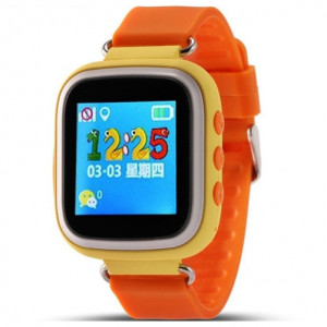 Smartwatch за деца iUni Kid90, GPS, вграден телефон, SOS бутон, Bluetooth, LCD 1.44 inch, Оранжев - Img 2