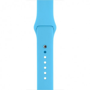 Каишка iUni за Apple Watch 1/2/3/4/5/6/7 42 мм Силикон Син - Img 5