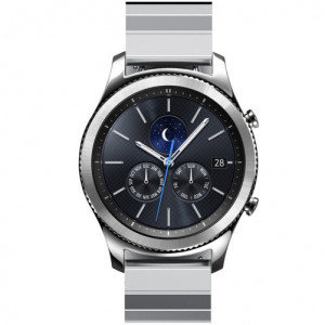 Каишка iUni Link Bracelet 20 мм за Gear S2 Стомана Сребрист - Img 6