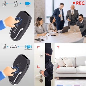 Ключ за кола с шпионска камера iUni RMS25, 16GB, Full HD, детекция на движение, снимка, видео - Img 4