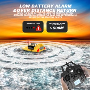 Лодка за риболовна стръв iUni V020, GPS, фосфоресциращ корпус, 3 резервоара, 2kg, 500m, 5200mAh, 10km/h, 2.4GHz дистанционно управление - Img 10