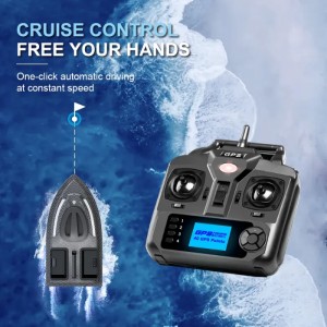 Лодка за риболовна стръв iUni V900, GPS, 2 резервоара, капацитет 1.5кг, 500m, 5200mAh, 6km/h, 2.4GHz дистанционно управление - Img 11
