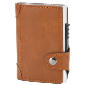 Портфейл iUni P4, RFID, слот за 9 карти, кафяв - Img 4