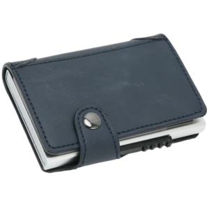 Портфейл iUni P4, RFID, слот за 9 карти, тъмно син - Img 6