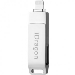 32-GB-USB-Stick iUni iDragon Lightning und USB 3.0 für iPhone/iPad, silberfarben - Img 5