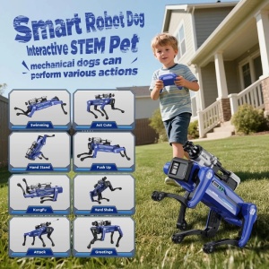 iUni 8020 Intelligenter Roboter für Hunde mit Pfeilwerfer, Fernbedienung, Sprachbefehlen und Bewegungsprogrammierung - Img 3