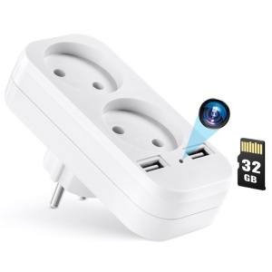 iUni AD1 Spy Camera with Dual Adapter, 32GB, Wi-Fi, Full HD, Motion Sensor