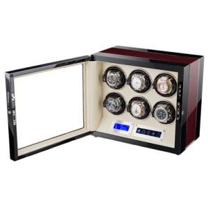 iUni Automatischer Uhrenbeweger, luxuriöser Uhrenbeweger 6 Mahon-Crem - Img 2