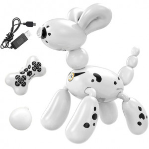 iUni K32A Intelligenter Roboterhund, Ballonhund, 50 Funktionen, Touch-Steuerung, Fernbedienung, schwarz-weiß - Img 3