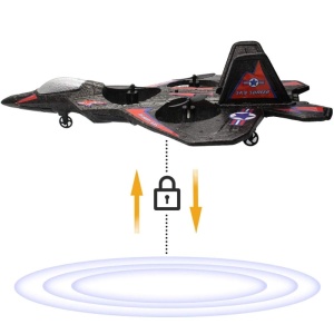 iUni LC222-A Op afstand bestuurbare vliegtuig, Thunder Jet X, 360°-acrobatiek, gyroscoop, schokbestendig, led-verlichting - Img 5