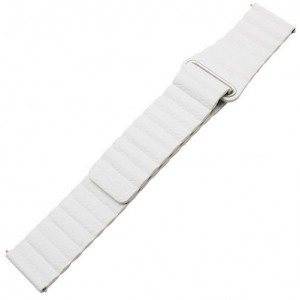 iUni Leather Loop-bandje 22 mm voor Gear S3, eco-leer, wit - Img 5