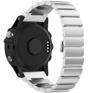 iUni Link Armband 26 mm für Garmin Fenix 3, Edelstahl, silberfarben - Img 2