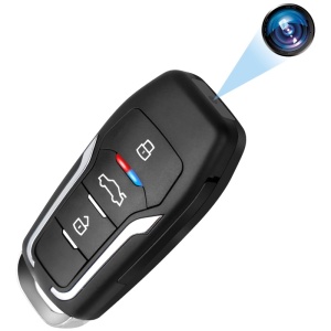 iUni RMS25 Mini-Kamera, Autoschlüssel, Full HD, MicroSD-Kartensteckplatz, Bewegungserkennung