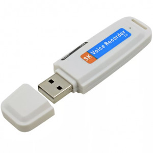 iUni SpyMic STK99 USB Spy Microphone, Voice Recorder, White - Img 2