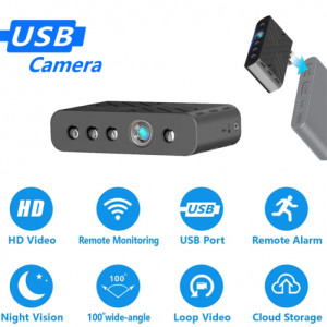 iUni TY9 Шпионска камера, Wi-Fi, HD, сензор за движение, аларма, аудио-видео - Img 7