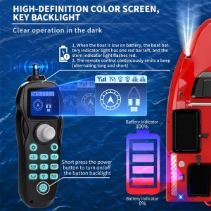 iUni V803 aasboot, 18.000 mAh, 4 reservoirs, 3 kg, 500 m, 15 km/u - Img 7