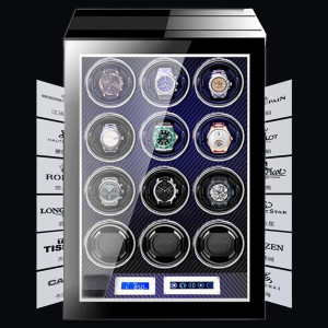 iUni Watch Winder, luxuriöser Uhrenbeweger 12 Carbon - Img 4