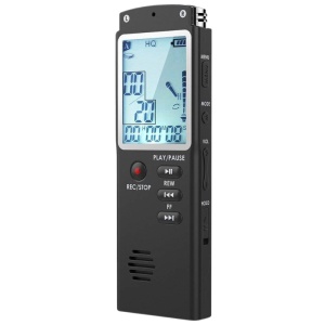 Professioneller Mini-Diktiergerät iUni SpyMic REP06, 8 GB interner Speicher, MP3-Player
