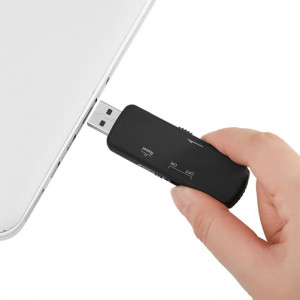SpyMic STK97 USB Stick Spy Microphone, Voice Recorder, Voice Activation, 8 GB Internal Memory, Black - Img 4
