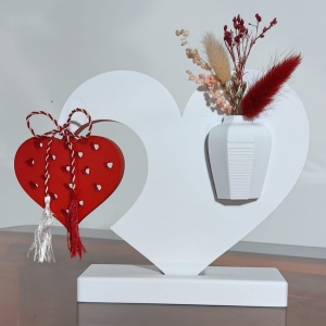 Vază atipică și Cadou special - Echilibrul Iubirii – Psonalizată cu Mesaj și Decor Floral - Img 2