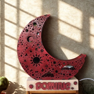 Lumină de Veghe „Lună Magică” – Decor Luminos pentru Seri Liniștite - Img 2