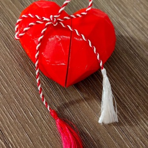 Marțisor deosebit - Inimioara cu răvaș - Img 3