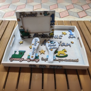 Set taviță moț - set personalizat pentru tăierea moțului cu nume și elemente 3D