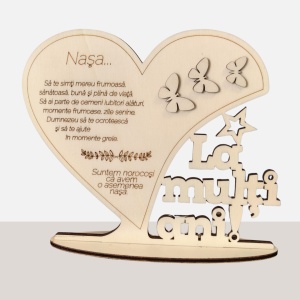 Trofeu din Lemn Personalizat – Cadou Special pentru Persoana Dragă - Img 2