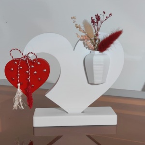 Vază atipică și Cadou special - Echilibrul Iubirii – Psonalizată cu Mesaj și Decor Floral - Img 4