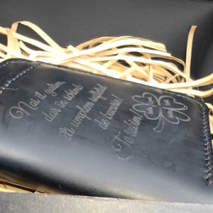 Portofel din Piele Naturală Lucrat Manual – Personalizat prin Gravare - Img 2