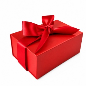 Cutie Cadou 25x18x10 CM Pliabilă cu Panglică de Satin și Închidere Magnetica, Calitate Premium KRM5442