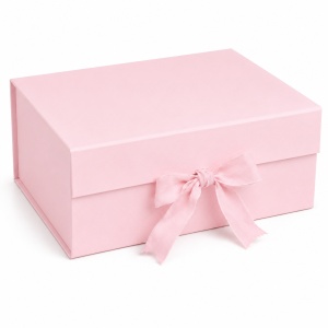 Cutie Cadou Pliabilă 33X25X12 cm, Calitate Premium, Carton Tare cu Fundă de Satin - KRM5213 - Img 2
