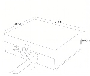 Cutie Cadou Pliabilă 39x28x18 cm cu Închidere Magnetică Premium Diverse Culori – KRM5208 - Img 7