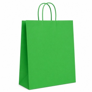 Pungă Cadou 45x15x48 cm din Hârtie Kraft Colorată, cu Mânere Răsucite din Hârtie, pentru Personalizare și Ambalare Cadouri, Set 12 Bucăți, KRM4717.1 - Img 4