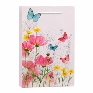 Pungi Cadou Ieftine, 24x18x8 cm, Motive Florale, KRM4720H - Img 3