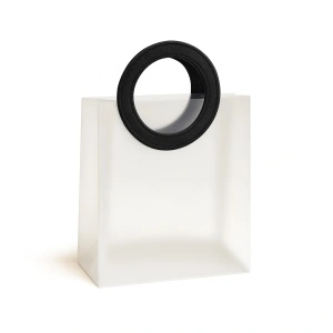 Pungi Cadou Transparente Cu Maner Colorat S KRM4604A - Img 3