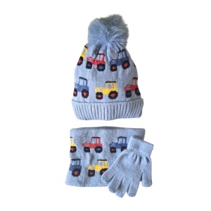 Set Căciulă Fular și Mănuși Copii Karmiseé KRM5689 - Img 4