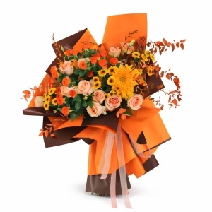 Coală Flori / Cadouri în 2 culori 20 buc/set 58cmx58cm KRMF009 - Img 8