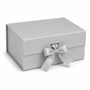 Cutie Cadou 20x18x8 cm Pliabilă Premium Magnetică – Carton Rigid cu Fundă Satinată KRM5215 - Img 3