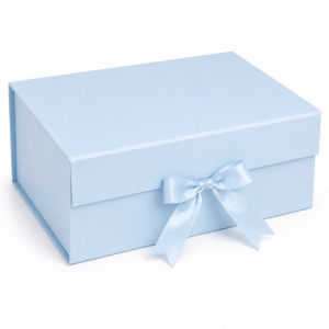 Cutie Cadou 33.5x26x15 cm Pliabilă Magneticăcu Fundă de Satin, Calitate Premium - KRM5191 - Img 3