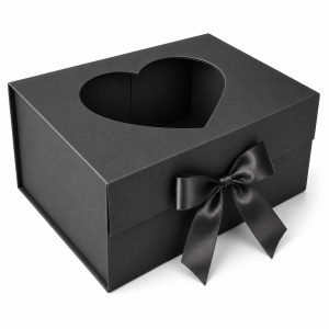 Cutie Cadou 33.5x26x15 cm Pliabilă, Premium cu Geam Inimă KRM5196 - Img 2