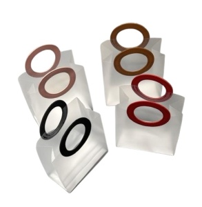 Pungi Cadou Transparente Cu Maner Colorat S KRM4604A - Img 2